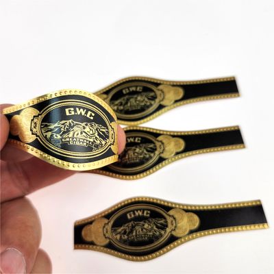 Купить Чернозолотая наклейка для печати сигарной ленты online manufacture