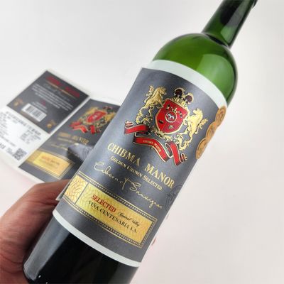 Купить Высококачественная самоклеящаяся золотая рельефная этикетка для вина, этикетка для бутылки красного вина online manufacture