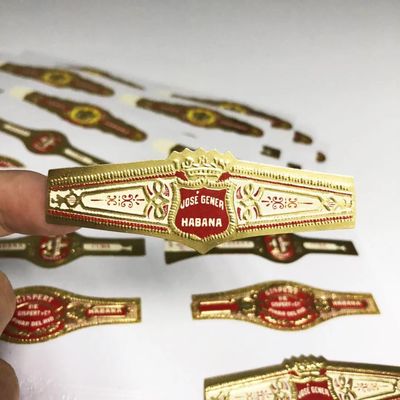 Хорошая цена ISO9001 Certified Waterproof Cigar Label with Custom Logo and Gold Foil Embossing for Premium Cigar Bands онлайн