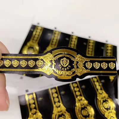 Хорошая цена Custom Shape ISO9001 Certified Full-automatic Production Gold Foil 3D Embossed Cigar Label for Premium Cigars онлайн